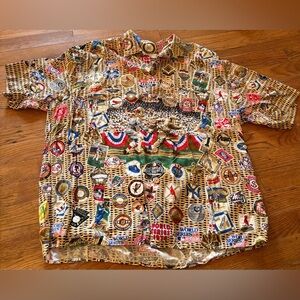 Reyn Spooner MLB Word Series 100 Years, Hawaiian Shirt, Size L, EUC